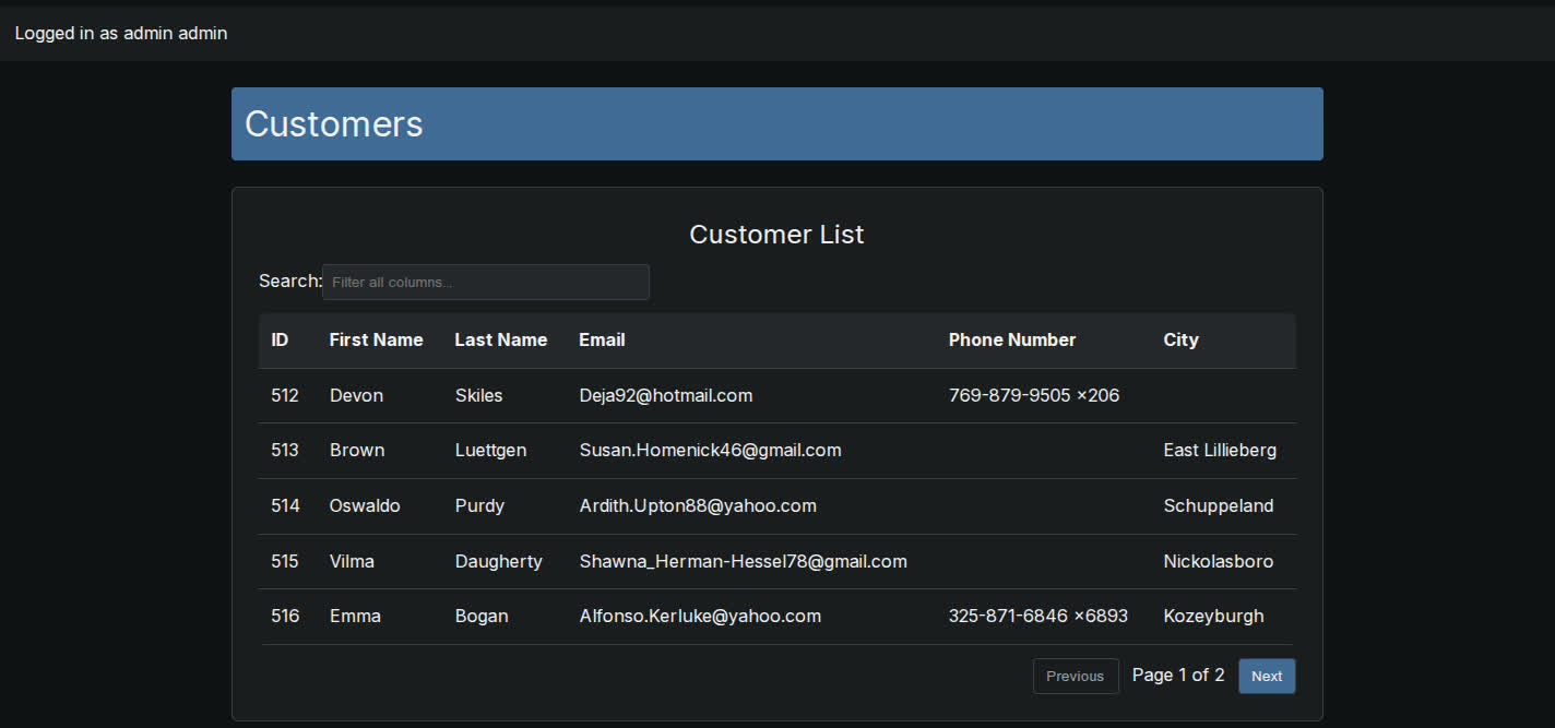 Captura de pantalla de sitio web de NewService